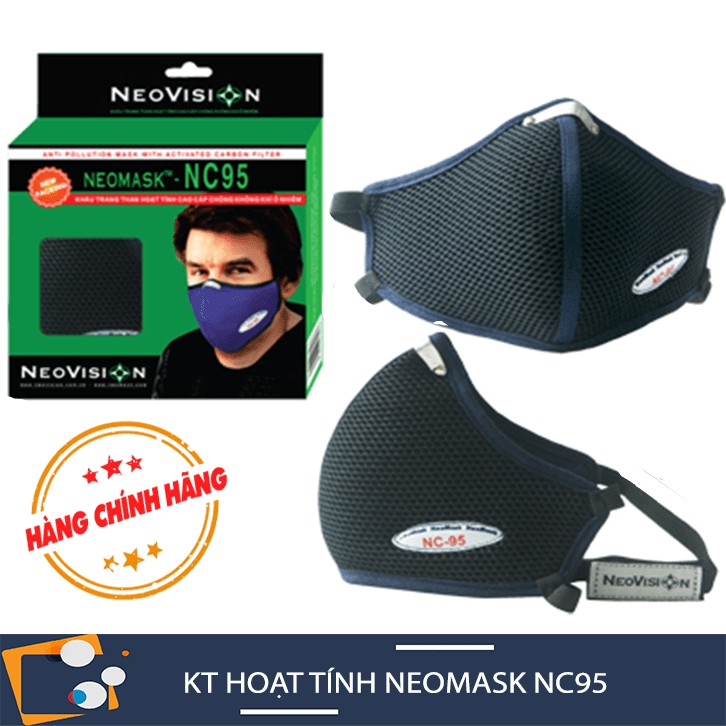 [NC95 Đảm Bảo Chính Hãng] Khẩu Trang Chống Bụi Mịn Than Hoạt Tính NeoMask NC95 | Khẩu Trang Quàng Gáy Đã Sẵn Lọc | BigBuy360 - bigbuy360.vn