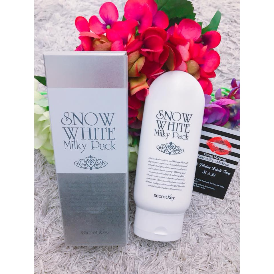 Kem tắm trắng mặt và toàn thân Snow White Milky Pack