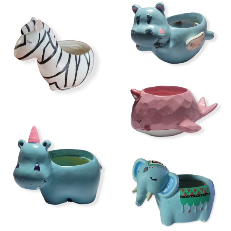 Chậu Nhựa Composite Trồng Cây Hình Con Vật Đáng Yêu