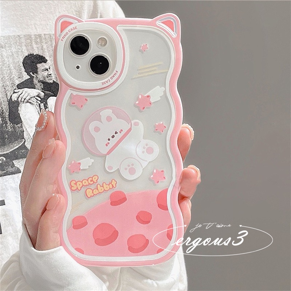 🌈Cat Ear🎁Ốp Điện Thoại Mềm Hình Tai Mèo / Phi Hành Gia / Thỏ Cho iPhone 14 13 12 11 Pro Max SE2020 X XR Xs Max 7 8 6 6s Plus