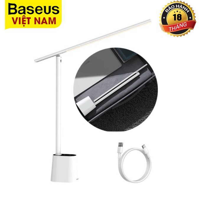 Đèn Led Để Bàn Baseus Bảo Vệ Mắt Đèn Để Bàn Gấp Gọn Thông Minh Thích Ứng Độ Sáng Cho Đọc Sách Và Làm Việc