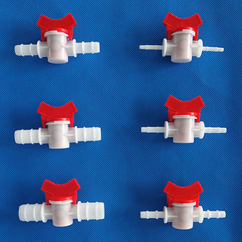 4mm 6mm 8mm 10mm 12mm 16mm 20mm Hose Barb Plastic Ball Valve Aquarium Garden Micro Irrigation Ball Valves Connectors