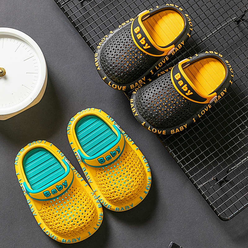 Dép sục cho bé, Dép sục Có Quai siêu nhẹ siêu êm lỗ thoáng chân dễ thương cho bé trai bé gái.