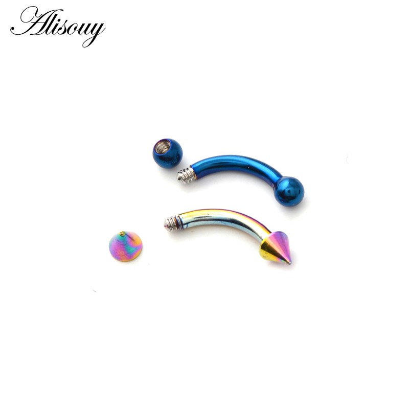 Alisouy 1 Khuyên Xỏ Mũi / Môi / Tai / Mũi / Cơ Thể Hình Móng Ngựa Dạng Cong