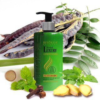 Dầu xả bồ kết, dầu xả thảo dược, dầu xả kích thích mọc tóc Herbal Luxury Biyokea 320ml