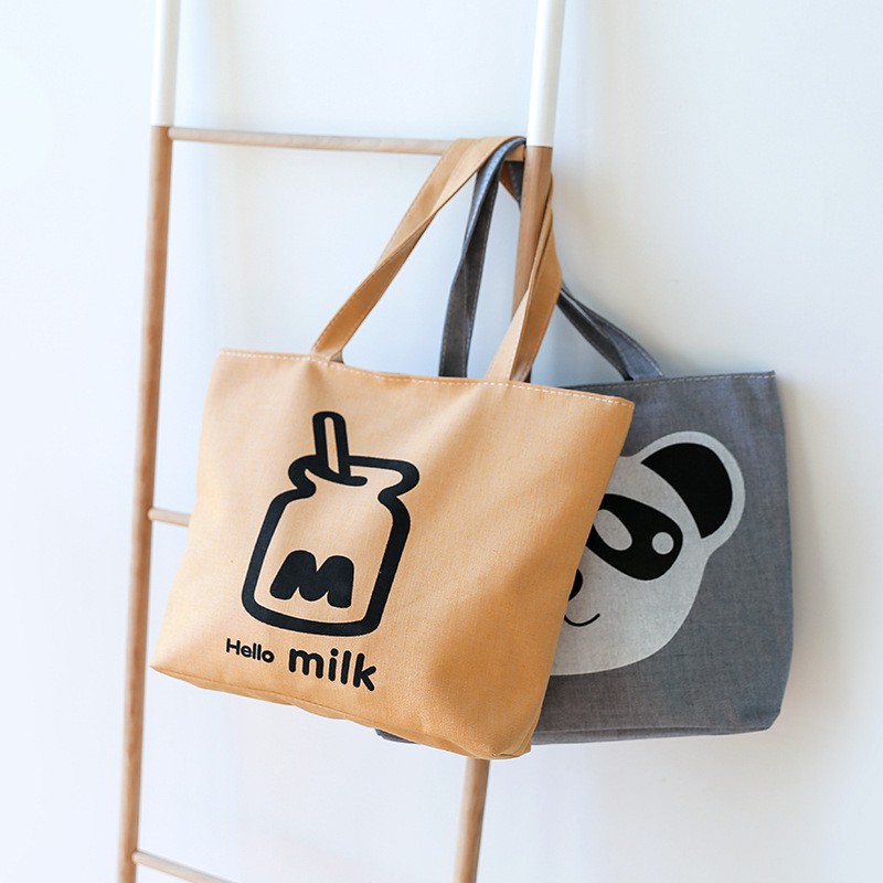 [SẴN][Có ảnh thật] Túi tote panda and milk