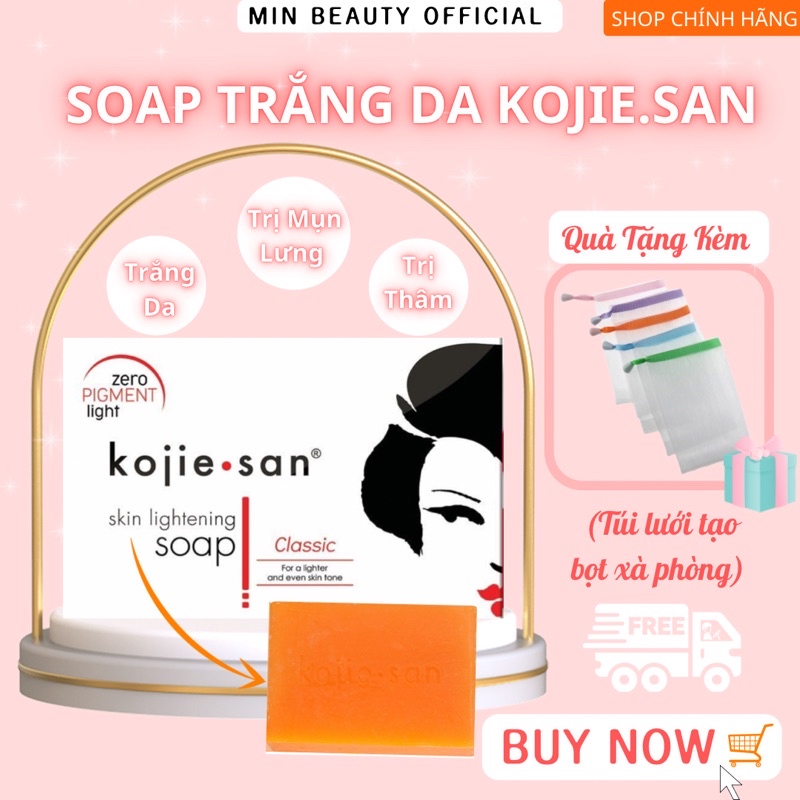 135g Soap Xà Bông Trắng Da - Ngừa Thâm - Mụn Lưng Kojiesan Kojie San