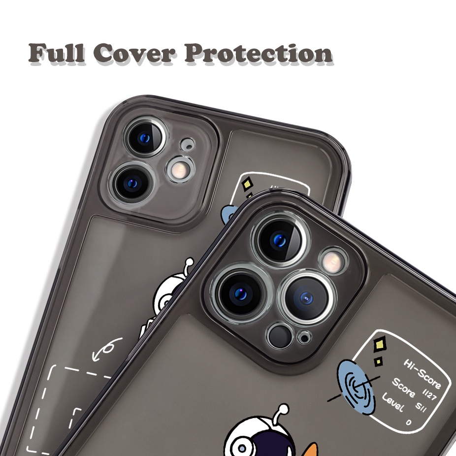 Dễ Thương Ốp Điện Thoại Trong Suốt Hình Phi Hành Gia Cho iphone 13 mini 14 15 pro max se3 6s 7 8 plus 11 12 pro xs max xr