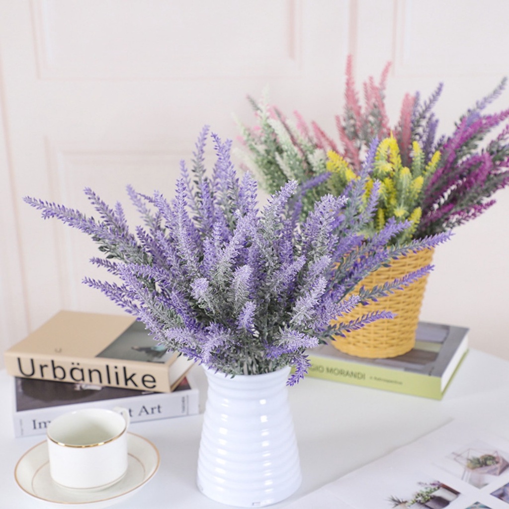 Cành lavender, hoa oải hương giả dùng để decor, trang trí nhà cửa