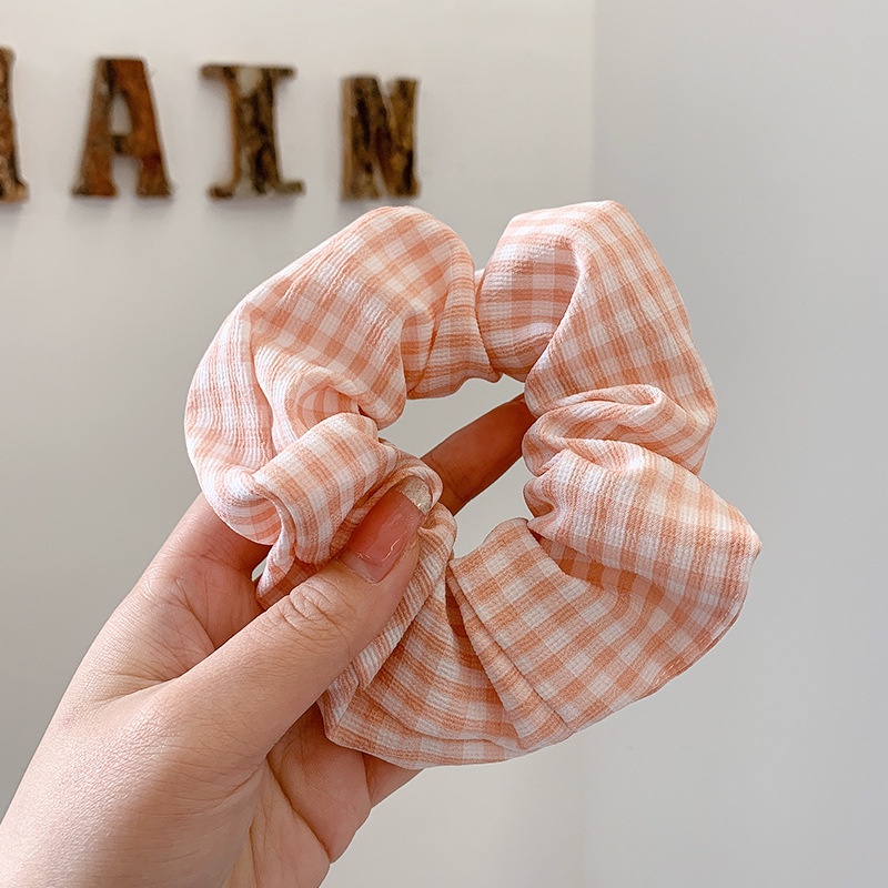 Dây buộc tóc scrunchies kẻ sọc nhiều mẫu đa dạng cột bền tới khi hư