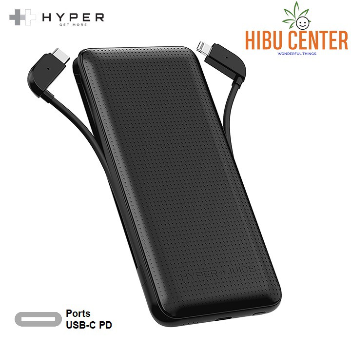 [Đầu Tiên Trên Thế Giới] Pin Dự Phòng HyperJuice Lightning + USB-C 18W10000Mah HJ10000 - Follow HIBUCENTER Giảm 5%