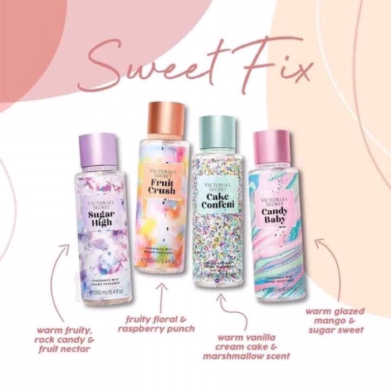 Xịt thơm Victoria's Secret mẫu mới đủ mùi thơm sang 250ml