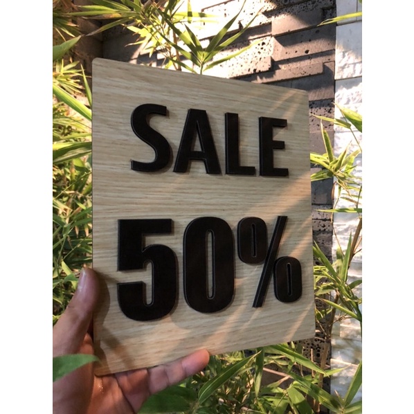 combo 4 bảng sale gỗ