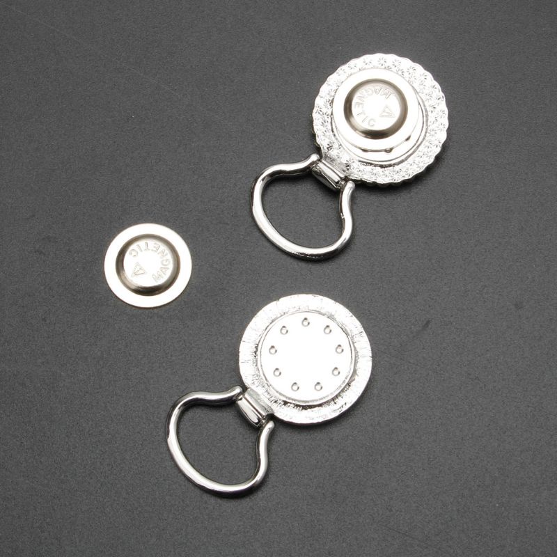 Trâm Cài Áo Từ Tính Không Đục Lỗ Mạ Kim Loại Mạnh Mẽ An Toàn Không Để Lại Dấu Vết Cho Quần Áo Hồ