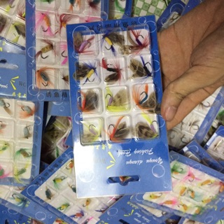 mồi fly câu cá suối 12 mồi/ vỉ