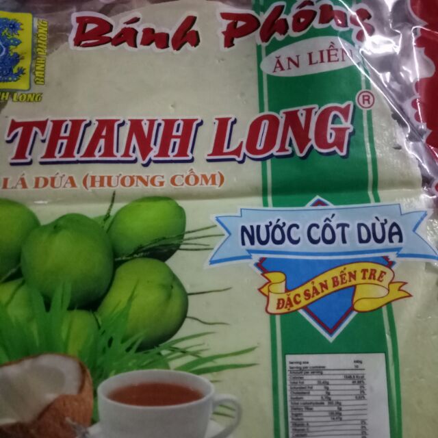 Bánh tráng sữa Thanh Long đặc sản Bến Tre