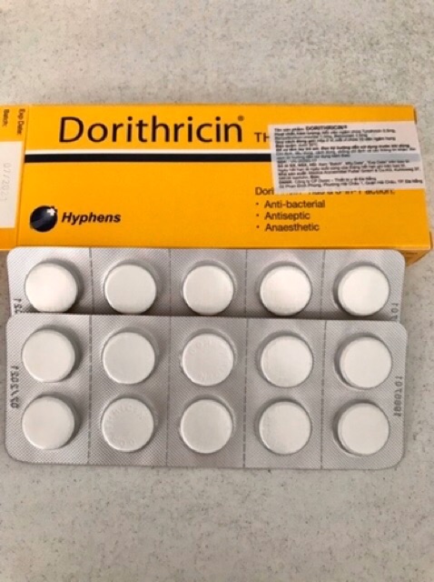 Viên ngậm kháng khuẩn Dorithricin hộp 20 viên