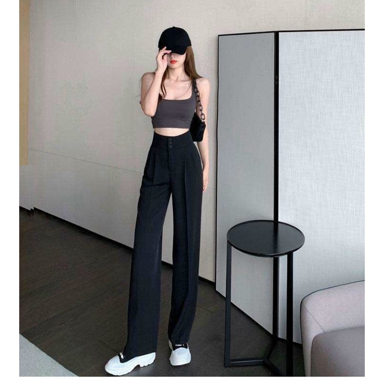 Quần ống rộng 3 Nút, Chất Liệu Tuyết Mưa cao cấp, Có siêu sai đại 96Kg, Dài 100cm, Lưng rất cao 8cm