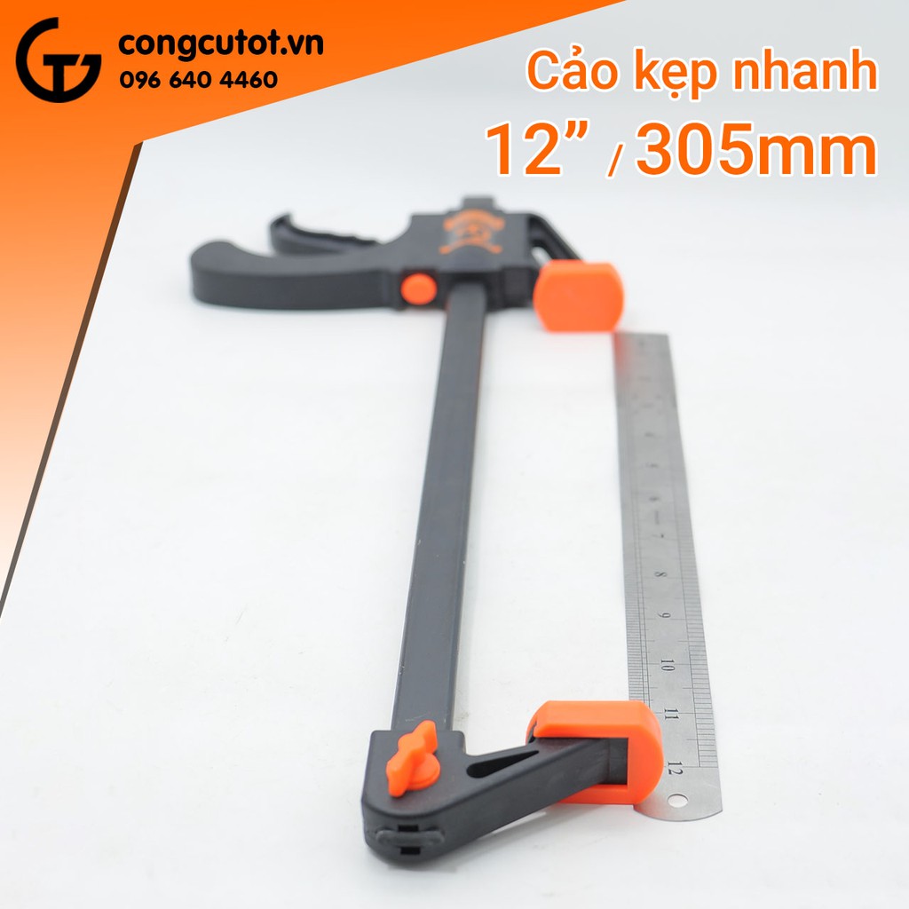 Cảo kẹp nhanh, eto bóp tay cỡ 12&quot; độ mở 305mm