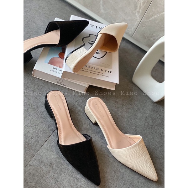 DÉP SỤC TRƠN VÂN DA MỚI SIÊU ĐẸP ( MIEO SHOES D707 D708)