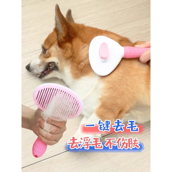 Lược chải lông cho chó mèo có nút bấm Taotaopets