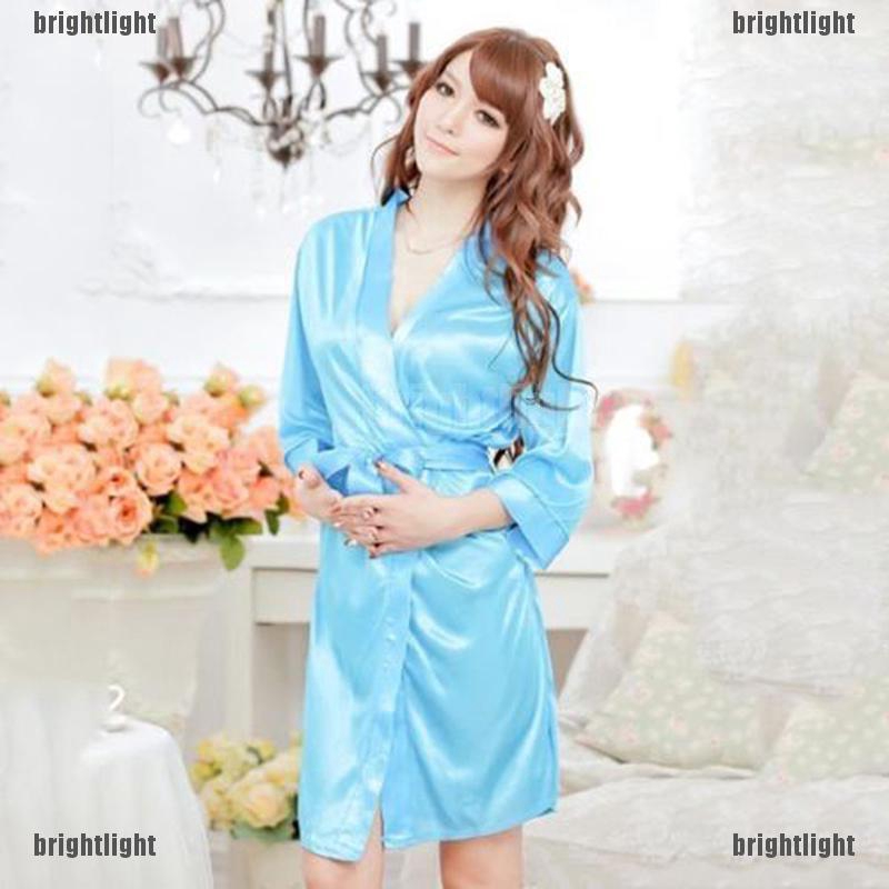 Đầm Ngủ Lụa Satin Phối Ren Gợi Cảm Cho Nữ