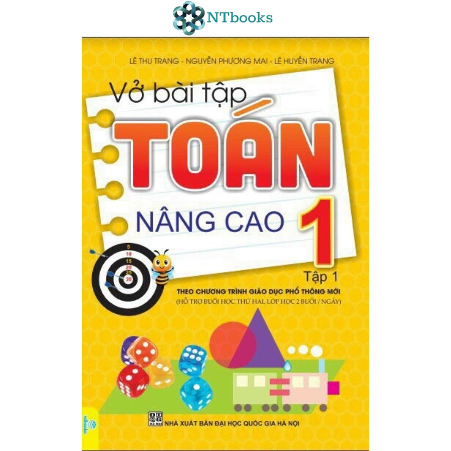 Sách Vở bài tập Toán nâng cao Lớp 1 Tập 1 + Tập 2