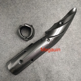 Combo ốp pô + chụp đuôi pô Exciter 150 các bon