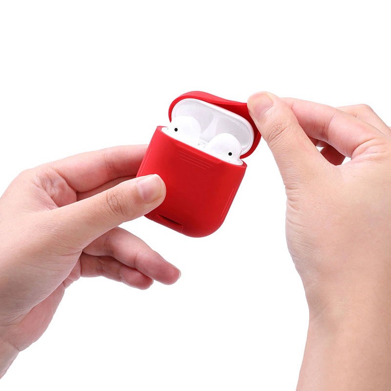 Case Vỏ Bao Airpods Đựng Tai Nghe Cho Airpods 1&amp;2 Chất Liệu Silicon Dẻo Hỗ trợ Airpods i11 i12 i18 i100