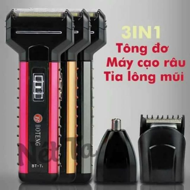 Máy cạo râu ,tông đơ 3 trong 1 Boteng