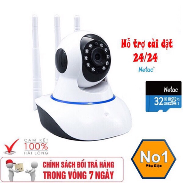 Camera wifi ip 3 râu siêu nét