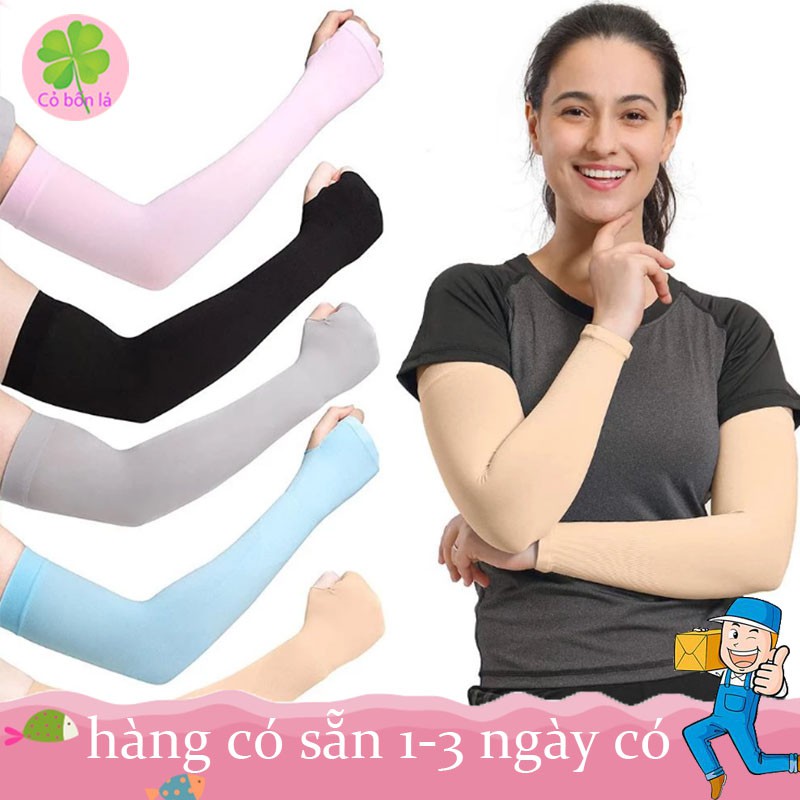 [Mua 2 giảm 2%] Găng Tay Chống Nắng Xỏ Ngón-Bao Tay Đi Phượt Siêu Mát Ống Tay Xỏ Ngón Chống Tia UV Đi Xe Đạp