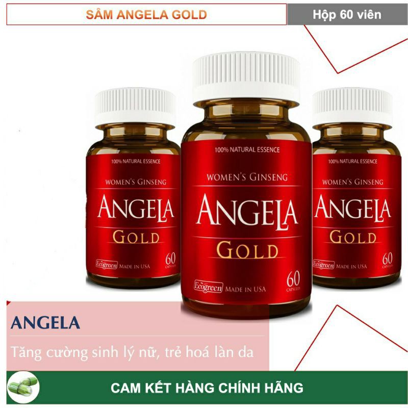 ✅[Chính Hãng] Sâm Angela Gold (hộp 60v)- [2 CHAI tích Điểm TẶNG 1 CHAI 15v] | BigBuy360 - bigbuy360.vn