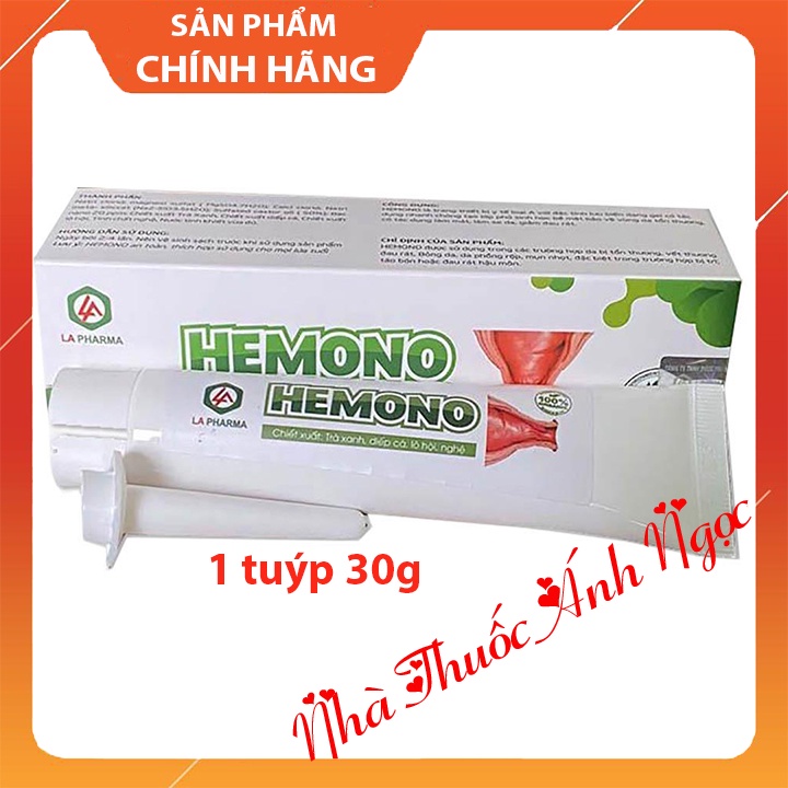 Gel bôi trĩ Hemono - giúp giảm chảy máu, đau rát, giúp co búi trĩ hiệu quả- teo trĩ hiệu quả