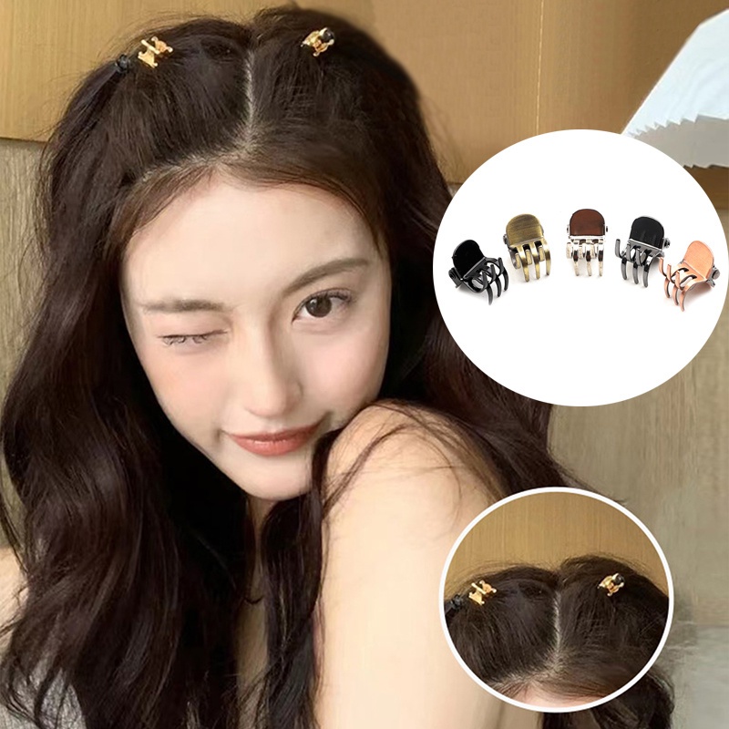 Bộ 2 Kẹp Tóc Nhỏ Xinh Sáu Màu Thời Trang Phong Cách Hàn Quốc Cho Nữ