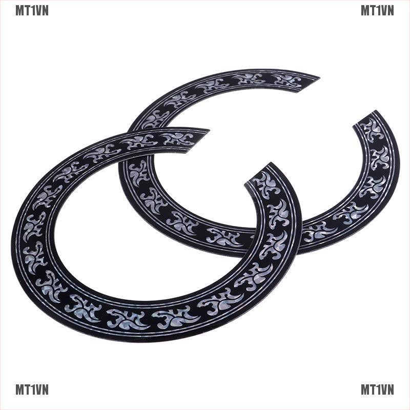 Set 2 miếng dán lỗ thoát âm trang trí đàn guitar tiện dụng