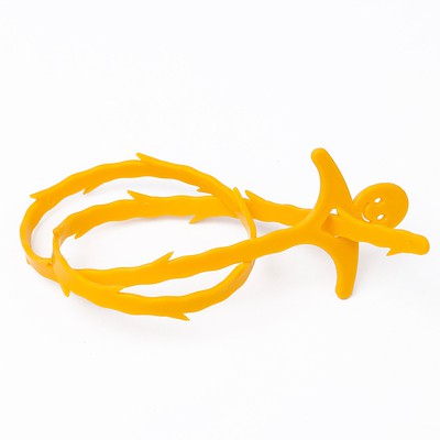 Dây thông tắc cống FREESHIP vệ sinh thông tắc bồn rữa tay bằng nhựa, răng cưa màu vàng