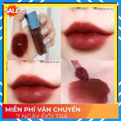 Son Black Rouge A32 Màu Đỏ Gạch Nâu ⚡️𝐅𝐑𝐄𝐄 𝐒𝐇𝐈𝐏⚡️ Hàng Handmade | Thế Giới Skin Care