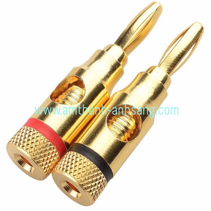 Rắc bắp chuối, 04 cái Jack loa bắp chuối, rắc loa cao cấp jack loa gia đình jack bắp chuối