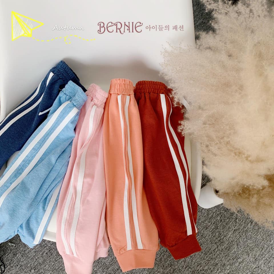 QUẦN THỂ THAO SỌC TRẮNG UNISEX  hãng Bernie