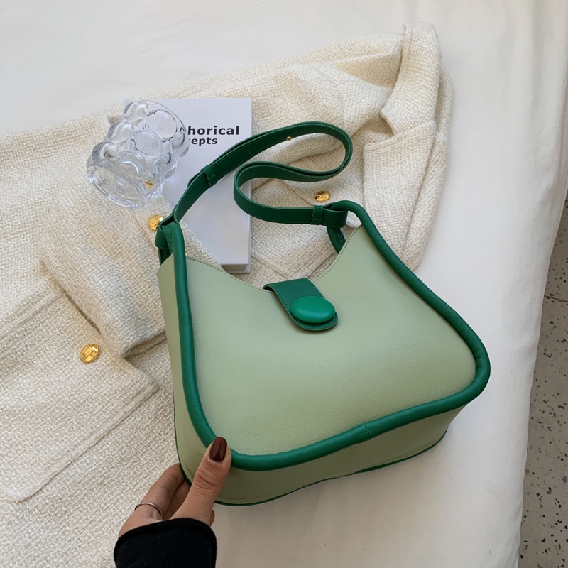 Túi đeo vai IELGY màu sắc tương phản thời trang cho nữ