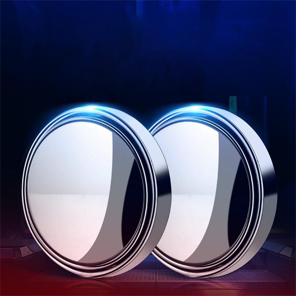 Bộ 2 Gương Chiếu Hậu Tròn Không Khung Xoay Góc Rộng Tùy Chỉnh Tiện Dụng Cho Xe Hơi