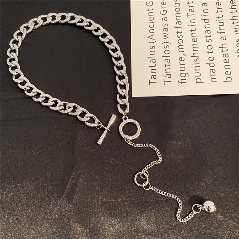 Vòng Cổ Choker Khóa Kim Loại Tua Rua Đơn Giản Cho Nữ MXGOODS OT