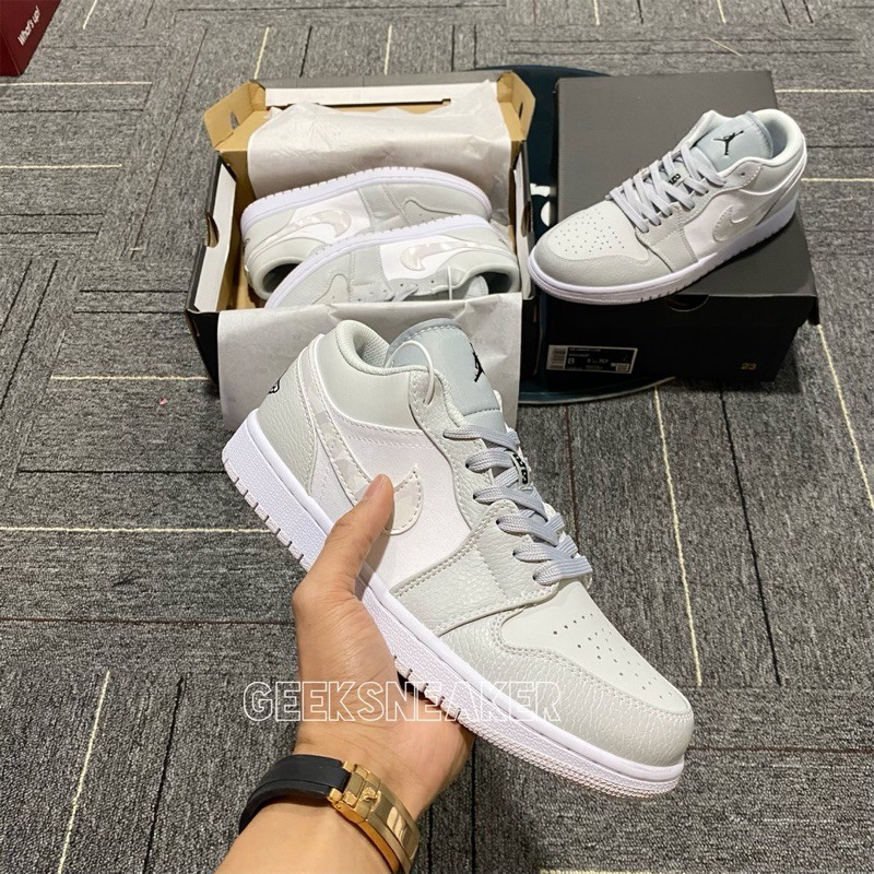 [GeekSneaker] Giày Jordan 1 Low White Camo | BigBuy360 - bigbuy360.vn
