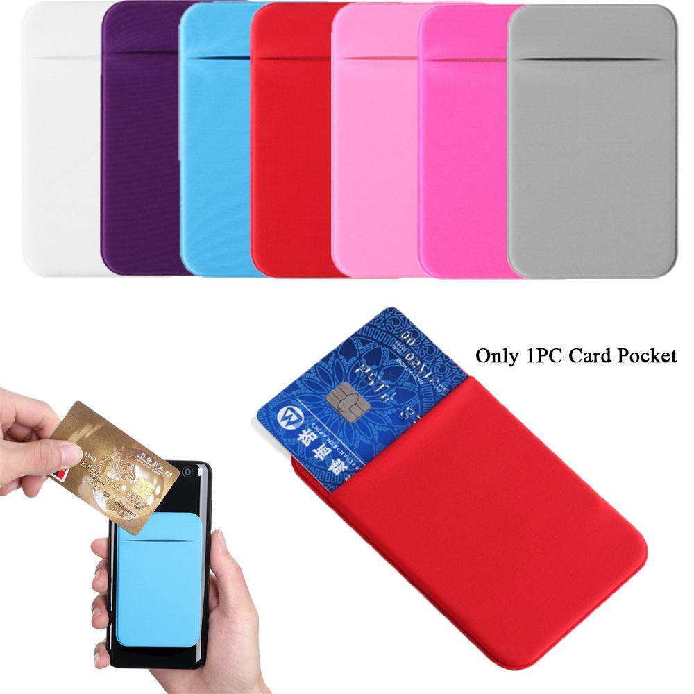 Ốp Điện Thoại Co Giãn Có Ngăn Đựng Thẻ Dành Cho Nam Nữ