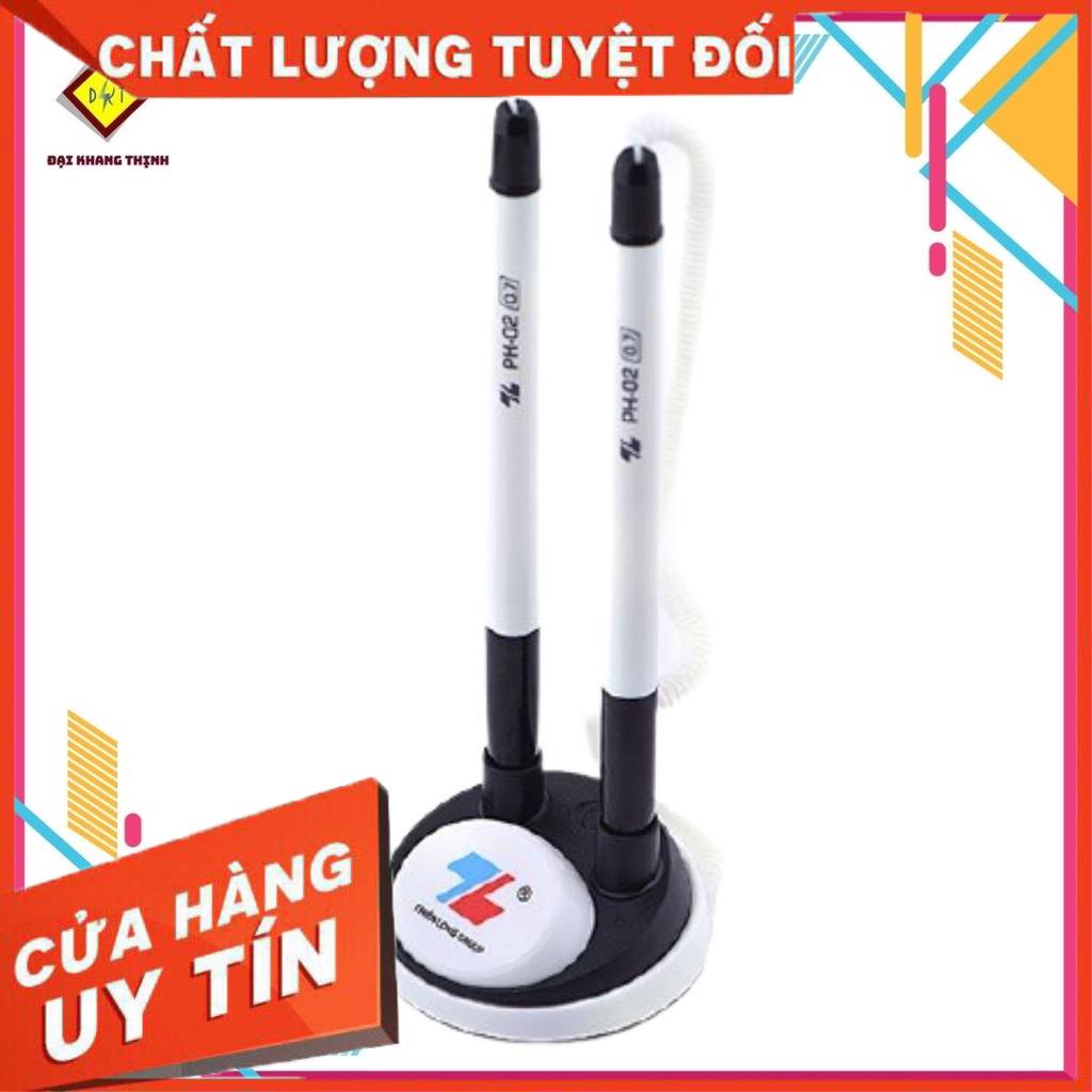 Bút cắm bàn đôi Thiên Long PH 02 viết bi TL cắm bàn đủ 2 màu XANH - ĐEN CAM KẾT CHÍNH HÃNG