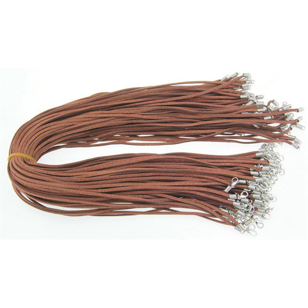 Set 10 dây chuyền DIY màu nâu / đen
