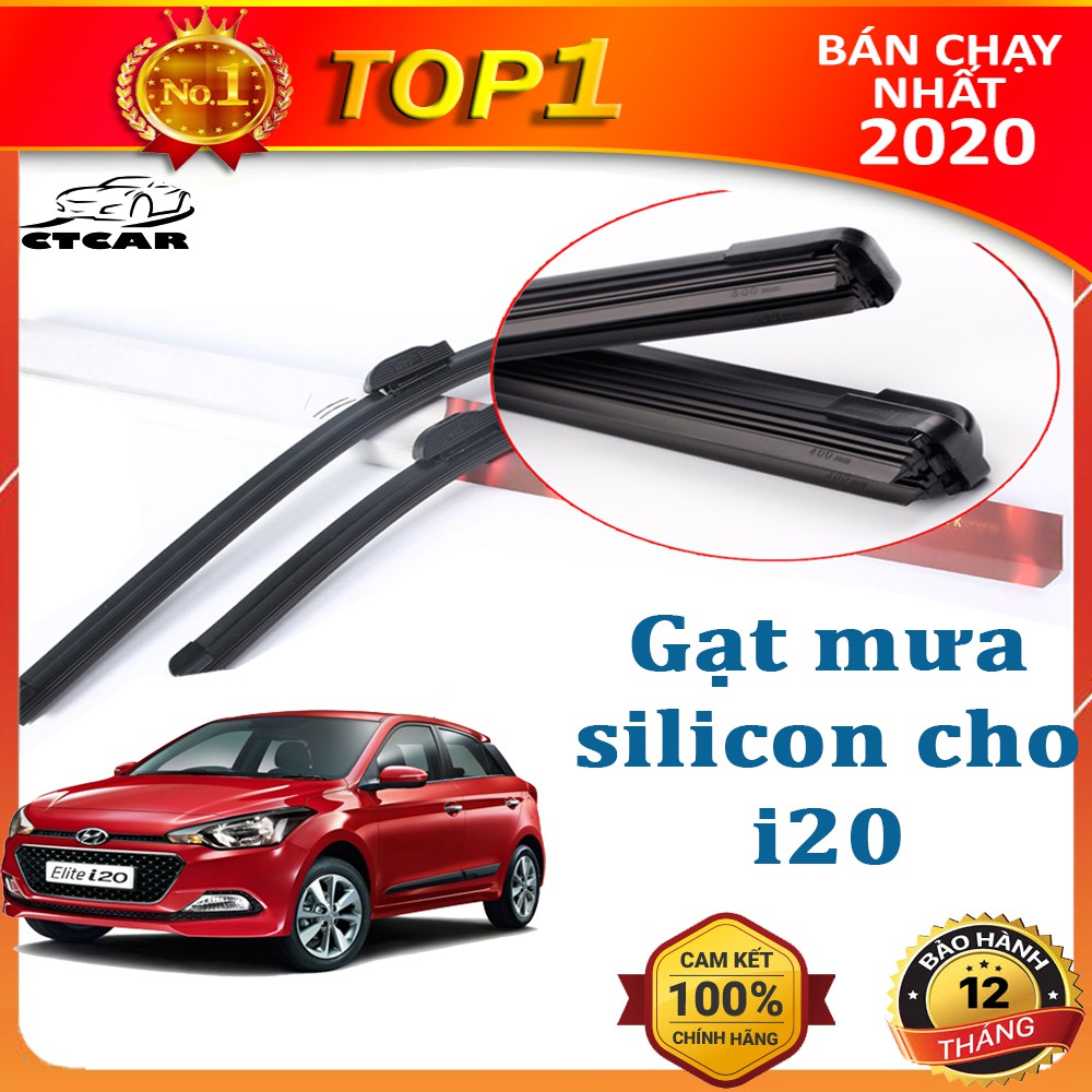 Gạt mưa silicon cho xe Huyndai loại gạt mưa cao cấp siêu bền,gạt mưa ôtô  siêu sạch bảo hành 12 tháng CTCar