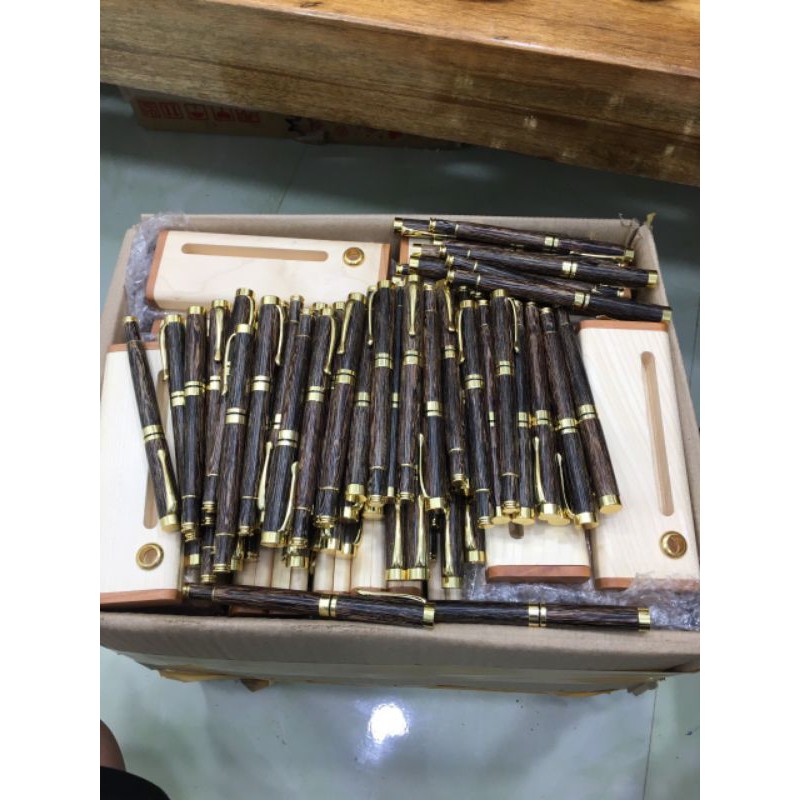 Combo 10 bút trầm hương sánh chìm - giá sỉ tại xưởng ( hàng kèm hộp đựng )