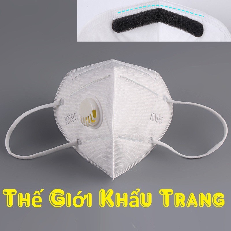 (TK09) Khẩu Trang KN95 Có Van Thở 5 Lớp Than Hoạt Tính,  Chống Bụi Mịn- Hàng Quảng Châu Cao Cấp